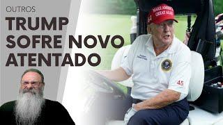 TRUMP sofre NOVO ATENTADO: AGENTES encontram RIFLE AK-47 e câmera GOPRO e APREENDEM SUSPEITO