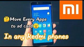 How to move apps to sd card for redmi mobile phones.