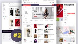 Ecommerce Website HTML CSS Javascript - Complete Responsive Multipage PART#2