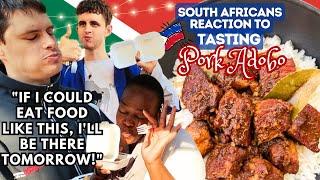 SOUTH AFRICANS EATS & REACTS TO FILIPINO FOOD - PORK ADOBO / EPI 70.