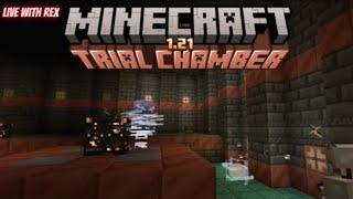 24 HOURS CHALLENGE STRAM EXPERIENCE MULTIPLE TRIAL CHAMBER FINDING HEAVY CORE   ... #live #minecraf