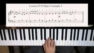 Learn how to Play Piano - Lesson 29 - Playing Songs in the key of D Major