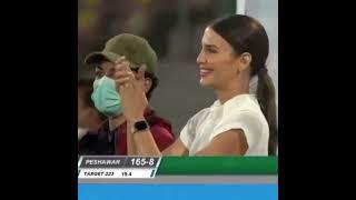 Ben cutting ️wife  in PSL celebrate  50 #bencutting #wife #enjoy #fifty #psl7 #multansultan