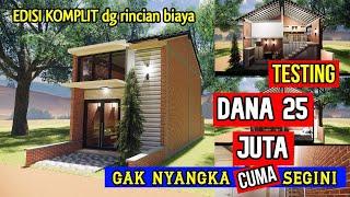 Bangun rumah murah biaya 25 juta edisi komplit dg RAB (testing dana)