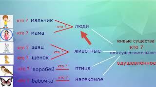 Одушевлённые и неодушевлённые имена существительные