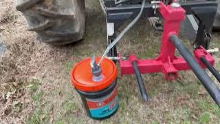 How to Add Hydraulic Oil to Tractor - Bucket Pump! #tractor #heavyequipment #hydraulics