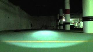 MagLite XL100 - test in the dark (underground garage)