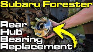 Subaru Forester Rear Hub Wheel Bearing Assembly Removal & Replacement