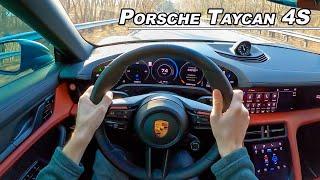 Porsche's 563hp Answer to Tesla - 2020 Taycan 4S POV Drive (Binaural Audio)