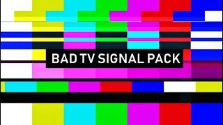 Bad TV Signal Pack Stock Motion Graphics
