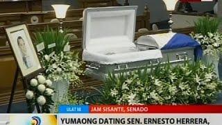 BT: Yumaong ex-Sen. Ernesto Herrera, binigyang pugay sa Senado