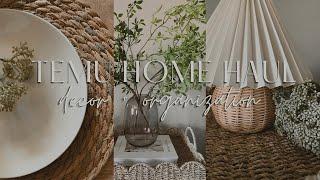 2024 TEMU HOME DECOR HAUL | organization + home decor haul