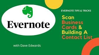 Evernote: Scan Business Cards and Build A Contact Data Base