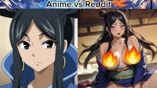 Anime vs RedditRandom GirlThe Rock Reaction MemeMizohent93