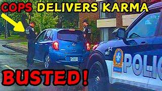 Instant Karma! Brake Check Backfires, Cops Catch Road Rage Fools