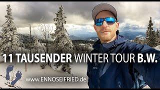 11 Tausender Tour Bayerischer Wald - Winter Biwak auf dem Goldsteig Fernwanderweg