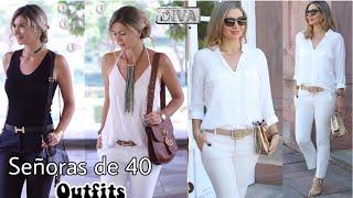 MODA PARA MUJERES DE 40 AÑOS CÓMO VESTIR A TUS 40 AÑOS OUTFITS PARA SEÑORAS DE 40 AÑOS MODA Y ESTILO