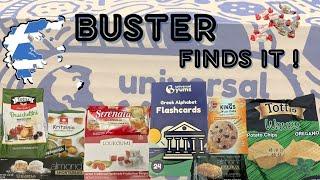 Greece Universal Yums Box! Join Buster as he tries yummy greek treats! Buster Finds It!