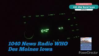 AM DXing using your car stereo. AM DX skip clips. Summer time evening MW band scan