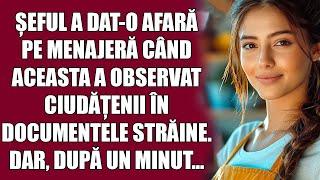 Șeful a dat-o afară pe menajeră când aceasta a observat ciudățenii în documentele străine. Dar...