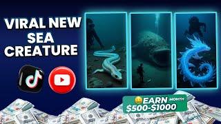 Full Course - How to Create VIRAL NEW Sea Creature Niche with AI