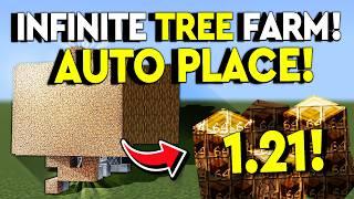 BEST TREE FARM 1.21 Minecraft Bedrock Tutorial - MCPE/Xbox/PS4/Nintendo Switch/Windows 10/PC