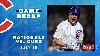 Game Highlights: Cubs Score 17 Unanswered Runs in Win vs. Nationals | 7/18/23