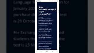 How to book Ulster University Password Test