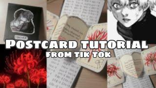 TOKYO GHOUL POSTCARD TUTORIAL | открыточка из токийского гуля