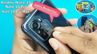 Redmi Note 10 / Note 10 Pro / 10 Pro Max  Camera Lens Screen Protector | How to Apply Lens Protector