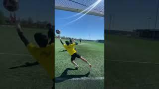 CRAZY GOALKEEPER TRAINING  #shorts