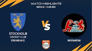 Match 42 - STO vs KRS | Highlights | FanCode ECS Sweden | 12 June 2023 | ECS23.457