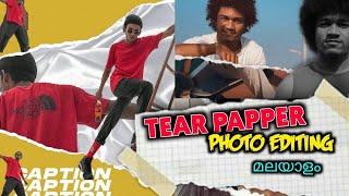 TEAR PAPPER PHOTO EDITING MALAYALAM | INSTAGRAM TRENDING PHOTO EDITING |  ASIF OMAR