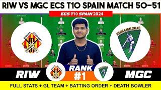 RIW vs MGC , RIW vs MGC  Prediction, RIW vs MGC ECS t10 Spain 50TH Team Today