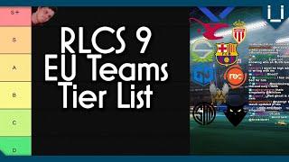 EU RLCS9 Teams Tier List