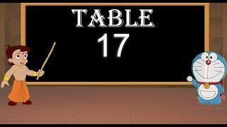 Tables for kids | Maths tables | Table of 17