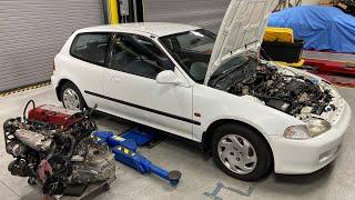 1992 JDM EG4 Honda Civic Vti - Overview | Timing Belt and Water Pump Replacement (Episode 1)