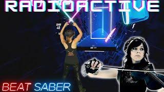 Beat Saber | Lindsey Stirling & Pentatonix - Radioactive (Expert) First Attempt | Mixed Reality