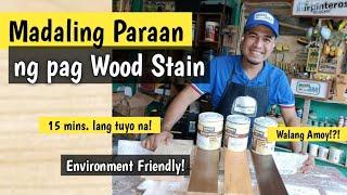 Paano mag Wood Stain? || Wood Stain na Waterbased? || Davies Aqua Wood Review