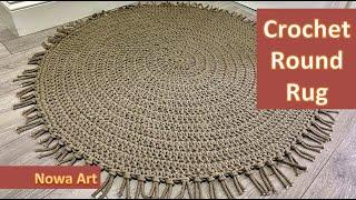 How To Crochet a Round Rug | Tutorial for Beginners