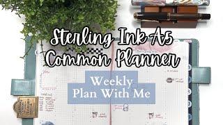 PLAN WITH ME // Sterling Ink A5 Common Planner // Jan 1-7, 2024