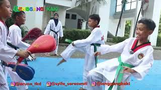Latihan nama gerakan taekwondo oleh Sbm Syifa Sardi, Sabuk putih  kompak Banget