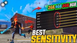 Secret DPI + Best Sensitivity For Headshot️ 2GB - 3GB - 4GB - 6GB - 8GB - 12GB RAM || FREE FIRE