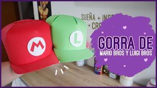 GORRA CON FOAMI DE MARIO BROS Y LUIGI BROS | Soy Maria Zapata 