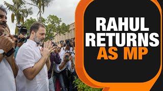 Rahul Gandhi back In Parliament, Congress MPs Celebrate | News9