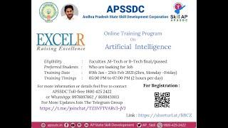 Part 1 - APSSDC EXCELR Artificial Intelligence Program Introduction To AI