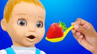 Johny Johny Yes Papa | Baby Pretend Play Wash Your Hands Before Eating Fruits Kids Song