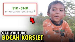 Intip Gaji Bocah Korslet di Youtube