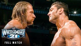 FULL MATCH: Triple H vs. Batista – World Heavyweight Title Match: WrestleMania 21