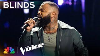 Kolby Cordell Lives His Dream with His Cover of "Never Too Much" | The Voice Blind Auditions | NBC